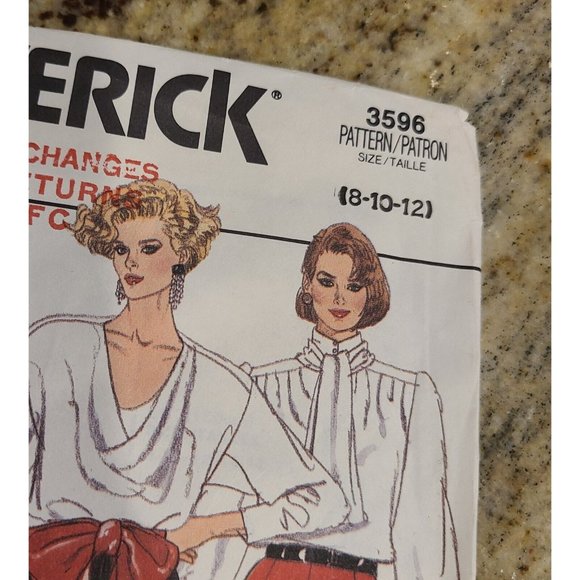 Butterick 3596 Sz 8 10 12 A Line Skirt Below Knee Ankle Length Pleat Pattern New - Picture 3 of 8